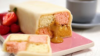 Kue Battenberg dengan Salted Caramel [upl. by Llenhoj]