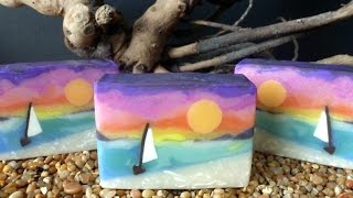 Making Sunset Soap [upl. by Tail]