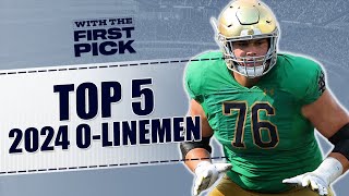 2024 NFL Draft Summer Prospect Primers Ranking the Top 5 Offensive Linemen in next years class [upl. by Pich]