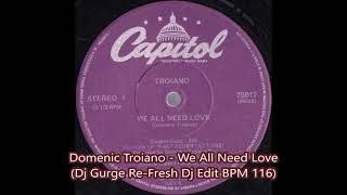 Domenic Troiano  We All Need Love Dj Gurge ReFresh Dj Edit BPM 116 promo [upl. by Berkow]