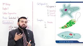 Class 9  Biology  Chapter 1  Lecture 10  Cellular Organizations  Allied Schools [upl. by Olenka52]