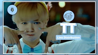 TWICE 트와이스  TT  Line Distribution [upl. by Anibla]