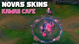 NOVAS SKINS KAWAII CAFÉ  Annie Bardo Sivir Soraka Vladmir e Gwen  LEAGUE OF LEGENDS [upl. by Deana]