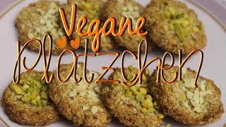 Gesunde Plätzchen backen ohne Ei amp ohne Zucker  vegane Kekse mit Haferflocken [upl. by Slinkman]