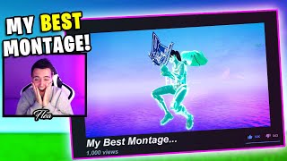 Reacting To My OLD Fortnite Montages INSANE [upl. by Enimajneb]