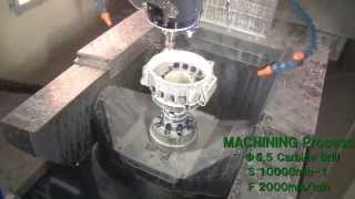 M140X1 Machining example Aluminium [upl. by Eissoj]