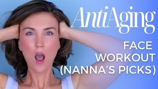 Ultimate AntiAging Face Exercise Routine  Lisa’s Nanna’s MUST TRY Exercises  Natural Face Lift [upl. by Annahael]