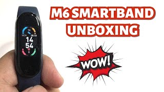 M6 SMARTBAND UNBOXING amp INITIAL REVIEW  CLONE  ENGLISH [upl. by Christos]