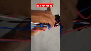 Fan box wiring liveelectrical electricsciencetrick trending shortsvideo highlight [upl. by Ylrebme]