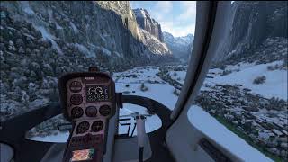 HARRIER AV8B VS Lauterbrunnen HELIPAD [upl. by Lorak]