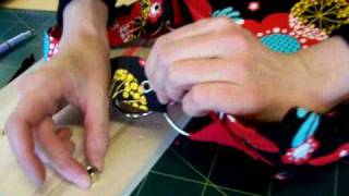 How to insert eyelets in a handbag strap [upl. by Porte]