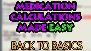 How To Do Medication Dosage Calculations Basics [upl. by Darya903]