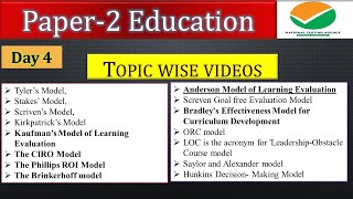 Paper2 Education Topic wise Videos  NTAUGCNET JRF [upl. by Eberhard450]