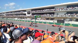 F1 Austin Grand Prix race start 2013 V8 sound [upl. by Bauer]