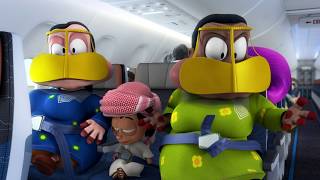 flydubais MAX safety video English and Arabic [upl. by Pejsach]