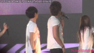 120804 SMTown in Tokyo  Hope Ending [upl. by Llenaej]