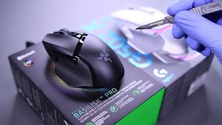 Razer Basilisk V3 Pro Vs G502 X Unboxing  ASMR [upl. by Boak]