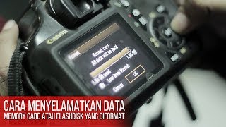 CARA MENYELAMATKAN DATA DARI MEMORY CARD ATAU FLASHDISK YANG DIFORMAT [upl. by Imuy]