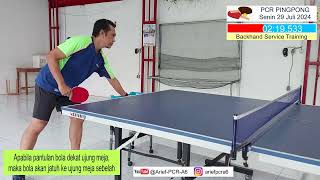 Pingpong Backhand Serve training [upl. by Adnaw]