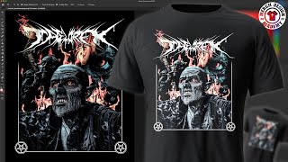 TShirt Design Tutorial In Adobe Photoshop 2022 [upl. by Analla]