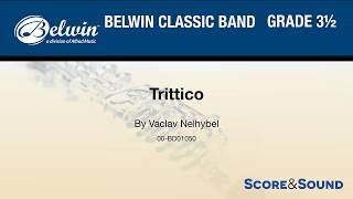 Trittico by Vaclav Nelhybel – Score amp Sound [upl. by Ehcnalb]