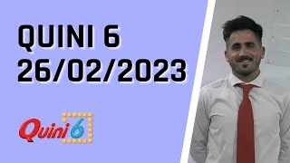 Quini 6 en vivo 26022023  Resultados del sorteo quini 6 del Domingo 26 de Febrero del 2023 [upl. by Amlez939]