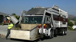 EDCO Waste amp Recycling  CWS Front Loader 536  Greenwaste Collection [upl. by Laehpar811]