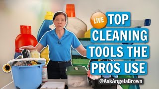 Top Cleaning Tools the Pros Use  Live Shopping Tips with Angela Brown [upl. by Darryn96]