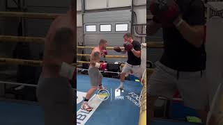 Ryan Garner explosive pad work in camp [upl. by Zalea]