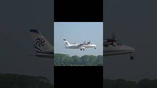 Takeoff Tecnam Traveller P2012 aviation tecnam traveller twinengine aircraft airplane airport [upl. by Dietz]