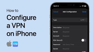 How to Use a VPN on iPhone  Tutorial [upl. by Corissa]