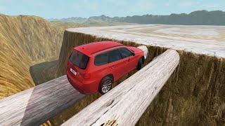 Cars vs Log Bridge  BeamNG Drive [upl. by Ayahsal139]