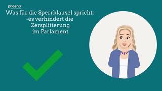 Sperrklausel  Politik in zwei Minuten [upl. by Allegra82]