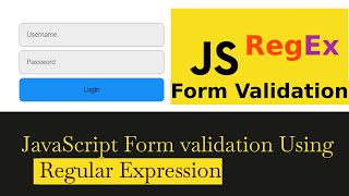 JavaScript Form Validation  Using Regular Expressions  Simplified [upl. by Danaher842]