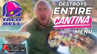 Ryback Destroys Entire Taco Bell Cantina Menu Poolside [upl. by Nueovas]