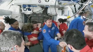 NASAs SpaceX Crew8 enters International Space Station after docking [upl. by Halladba]