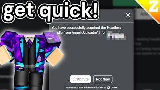 How To GET The NEW BEST FAKE HEADLESS Bundle in Roblox QUICK [upl. by Anircam]