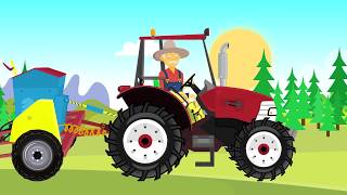 Cool Kids red Tractor  Cartoon Video For Kids nad Babies  cartoon animation for kids and Babies [upl. by Stoat]