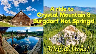 Crystal Mountain and Burgdorf Hot Spring dual sport Idaho [upl. by Ellennod]