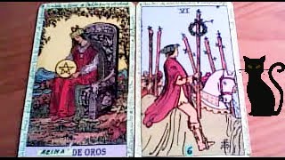 Combinaciones tarot con la REINA de OROS  ARCANOS MENORES DE BASTOS Por TARA [upl. by Moncear658]