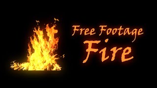 Fire Overlay Effect Footage  Free Footage [upl. by Kcirdot]