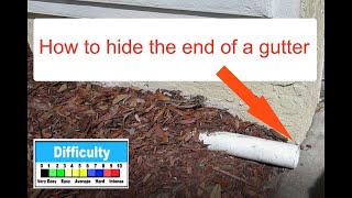 How to Camouflage gutter downspout pipe Part 3 How to hide a downspout [upl. by Yerg]