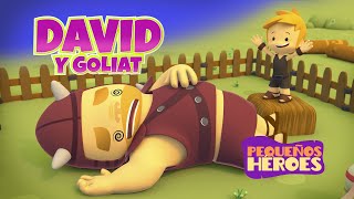 CANCION INFANTIL DAVID Y GOLIAT ⚔️ PEQUEÑOS HÉROES [upl. by Rihat]