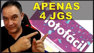 EM APENAS 4 JOGOS Simples Fechamento Para Lotofácil [upl. by Zita344]