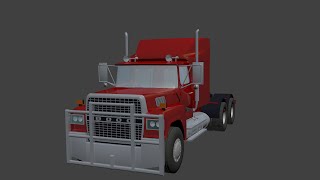 Ford LTL 9000 1985 3d Truck game model [upl. by Ogilvie]