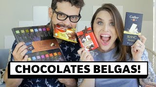 Provando chocolates belgas Inclusive exóticos 🤭  Lu Ferreira  Chata de Galocha [upl. by Benildas]