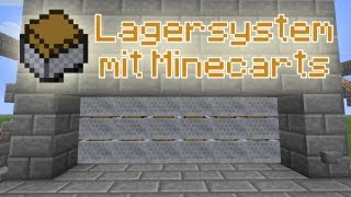 MinecraftTutorial Lagerraum Minecarts DE HD [upl. by Nyrehtak]