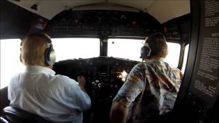 Flight In Clay Lacys Douglas DC3 United Airlines Mainliner OConnor  C47  GoPro [upl. by Sondra416]