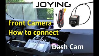 How to connect front Joying camera  Android unit  Dashboard camera  Honda CRV  Parking Mode [upl. by Adla820]