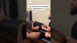 Jon Jones gets his back cracked asmr chiropractic [upl. by Fennell736]